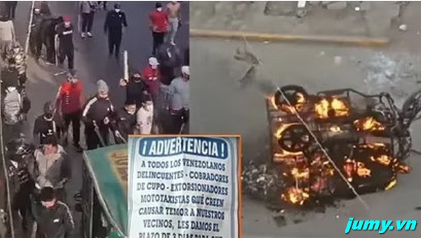 Venezolanos queman a familia en El Agustino